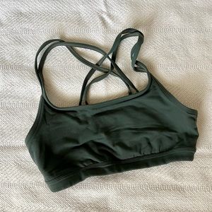 Athleta Sports Bra Green Small